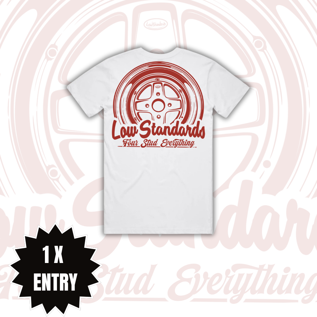 MKII - TSHIRT - WHITE - RED