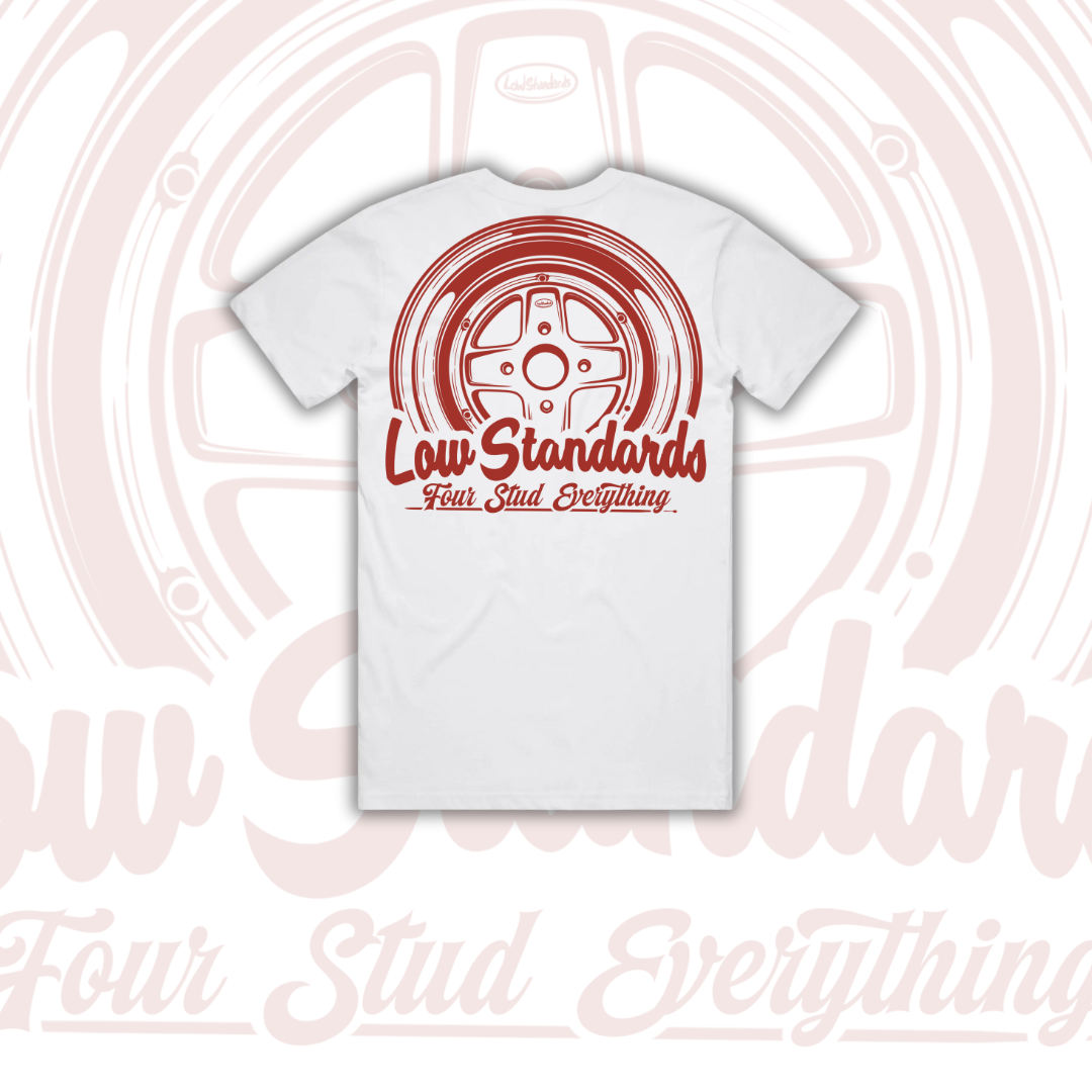 MKII - TSHIRT - WHITE - RED