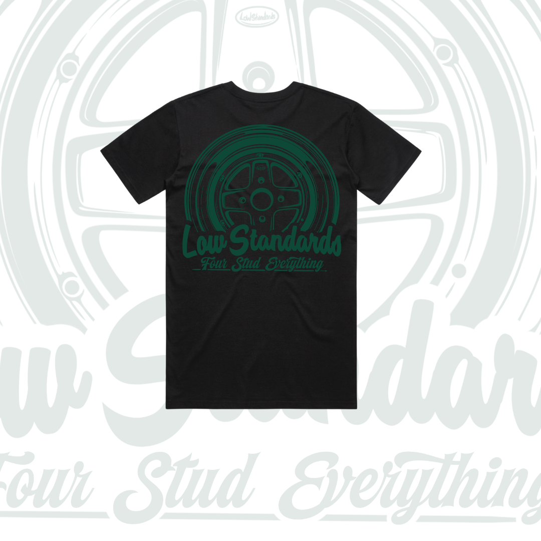 MKII - TSHIRT - BLACK - GREEN