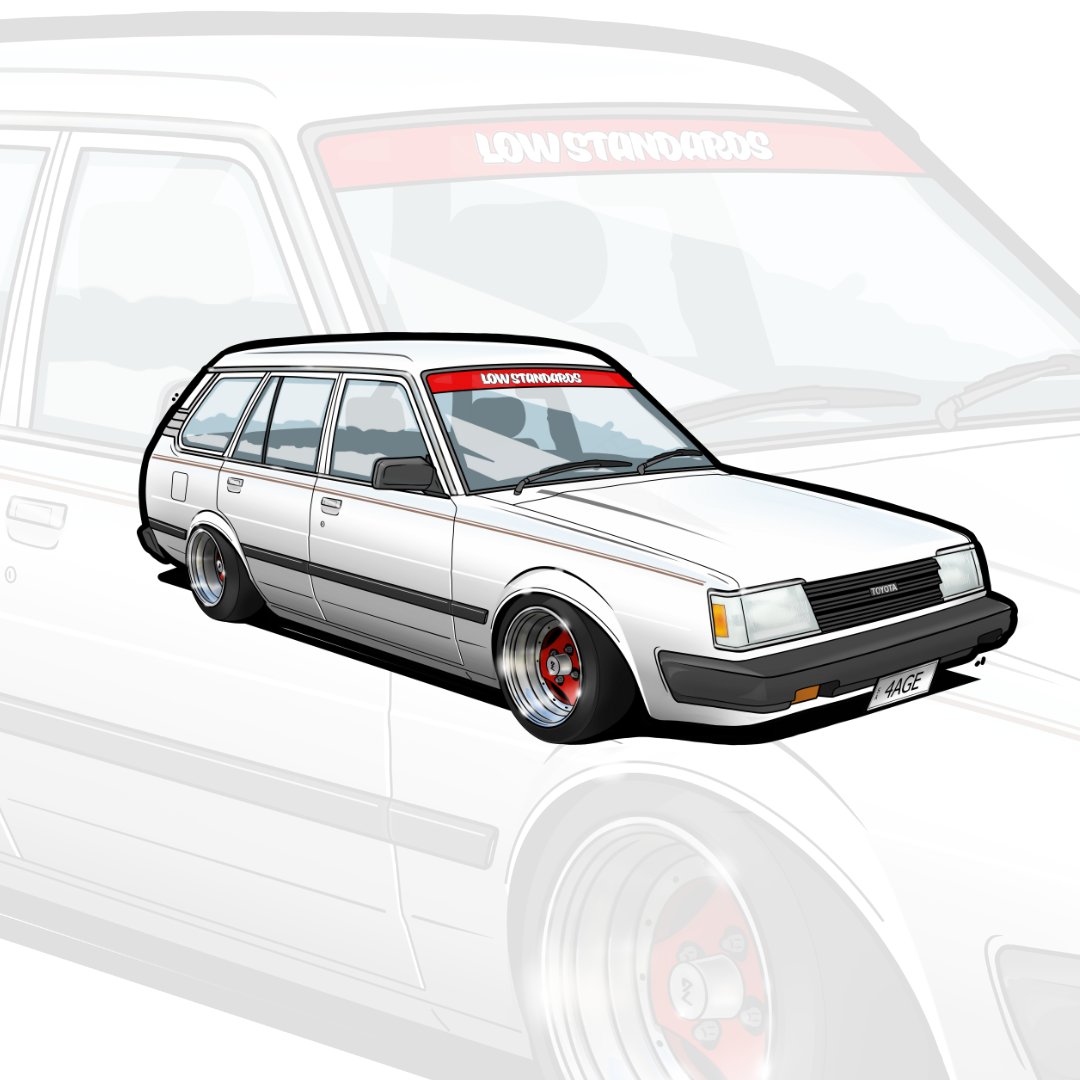 4AGE COROLLA WAGON - STICKER