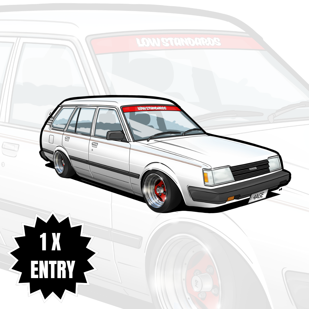 4AGE COROLLA WAGON - STICKER