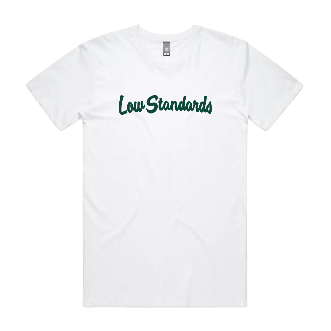 LOW STANDARDS - TSHIRT - WHITE - GREEN