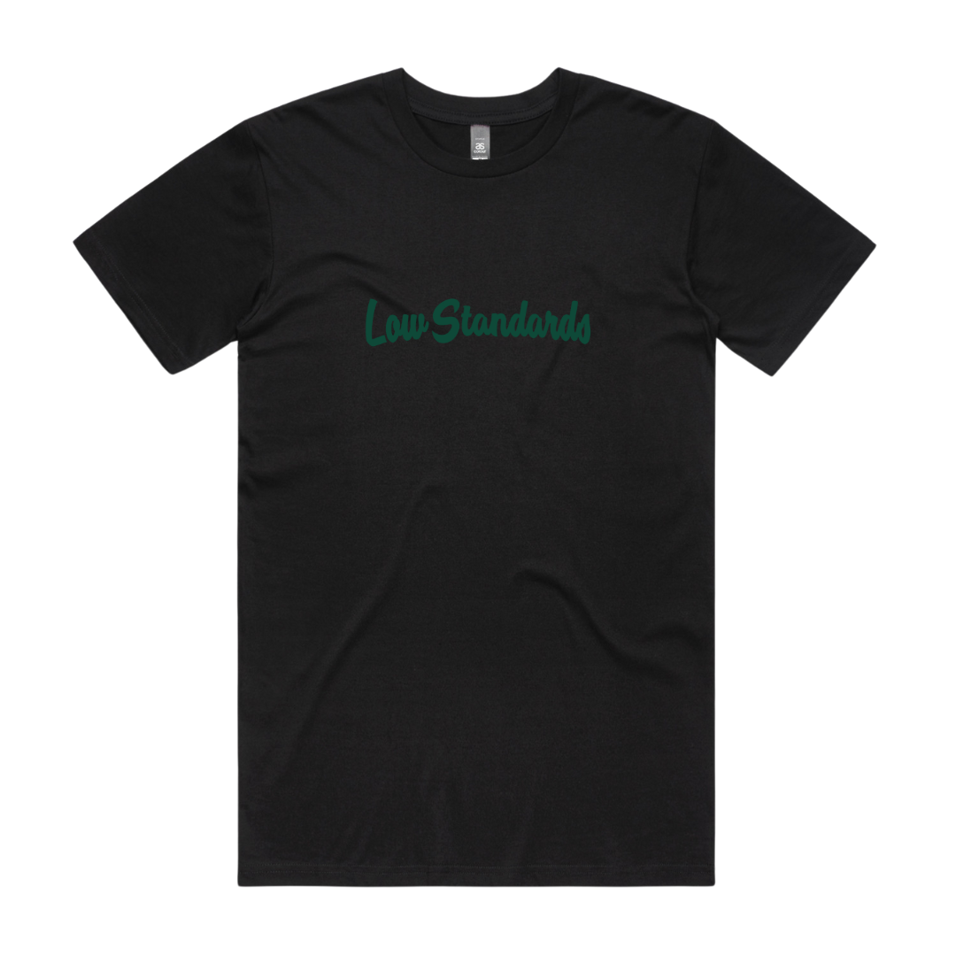 LOW STANDARDS - TSHIRT - BLACK - GREEN