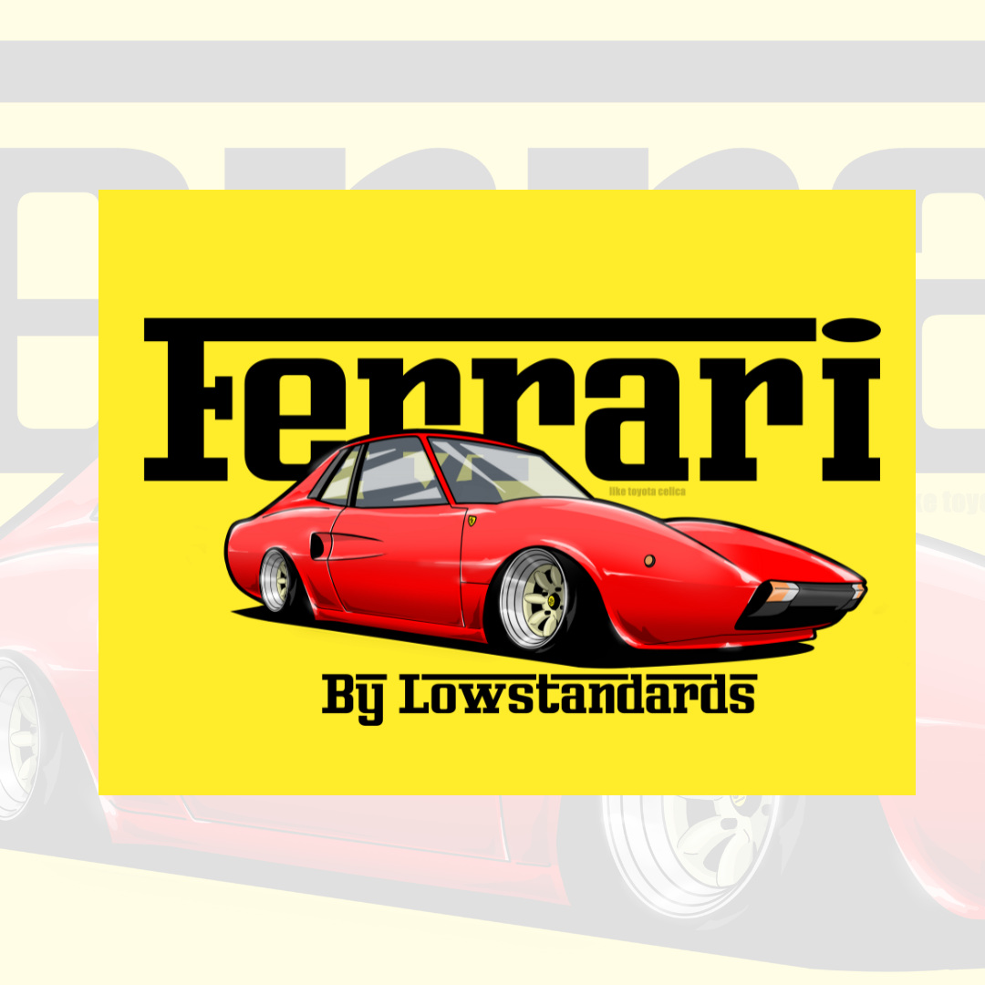 FERRARI - POSTER- YELLOW