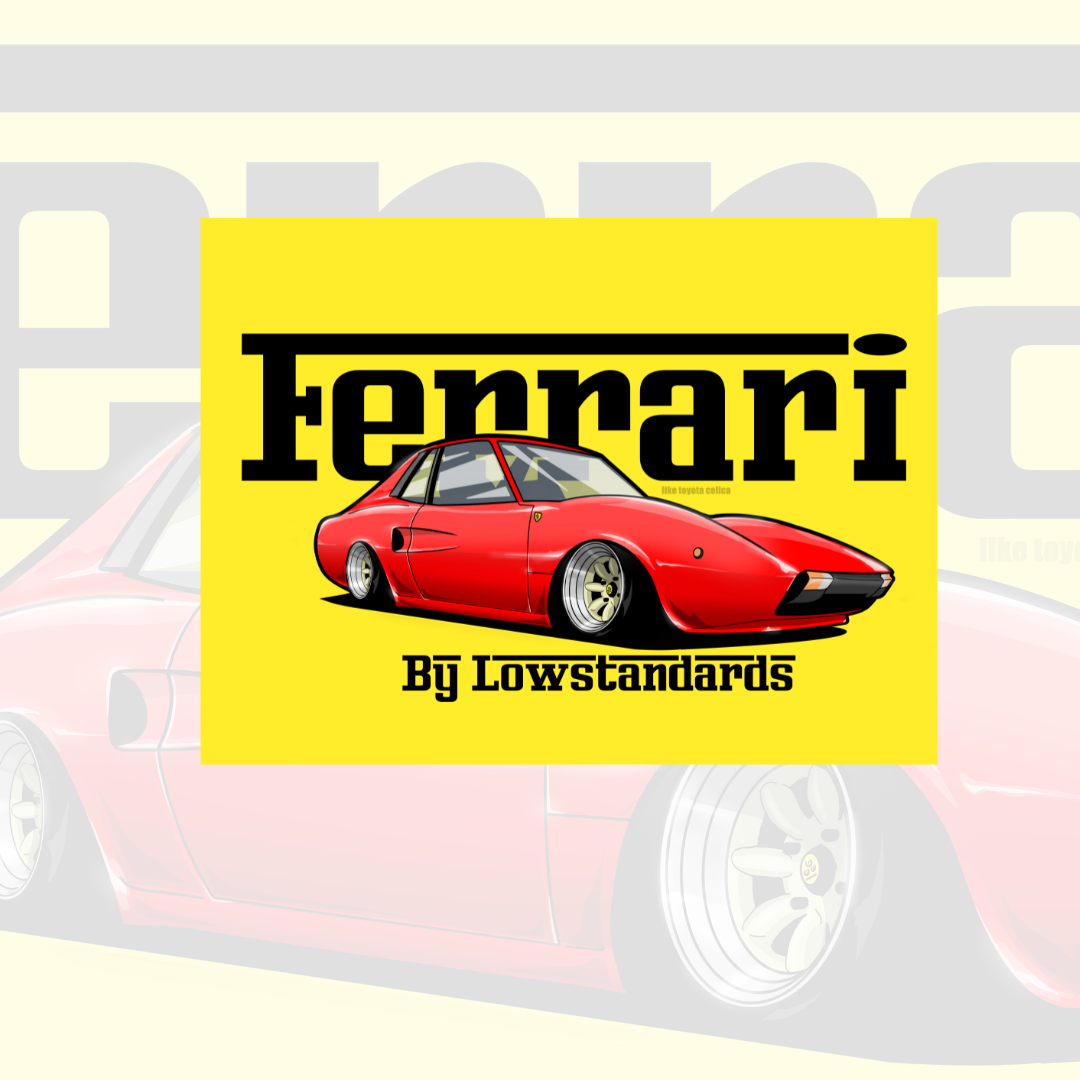 FERRARI - STICKER - YELLOW