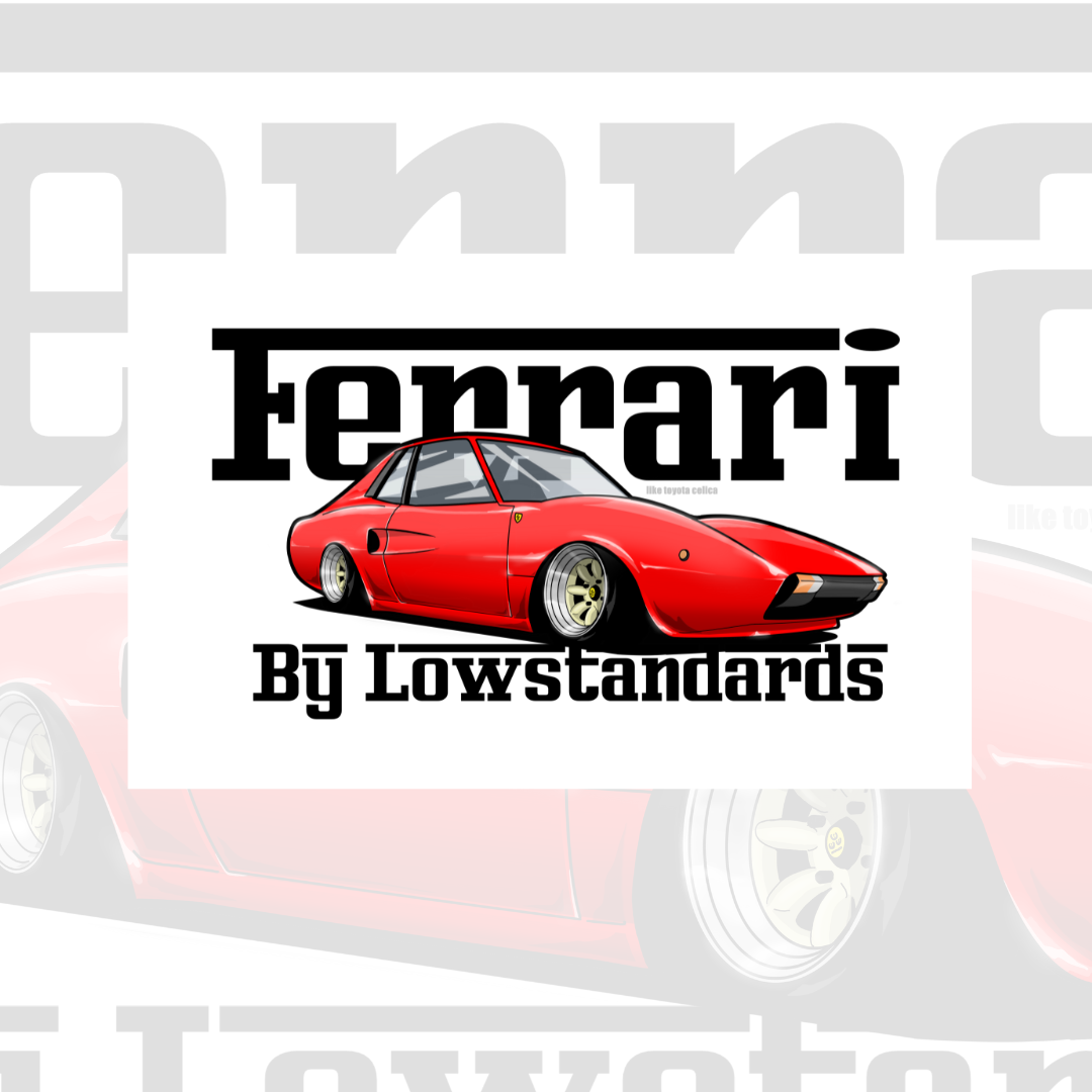 FERRARI - STICKER - WHITE