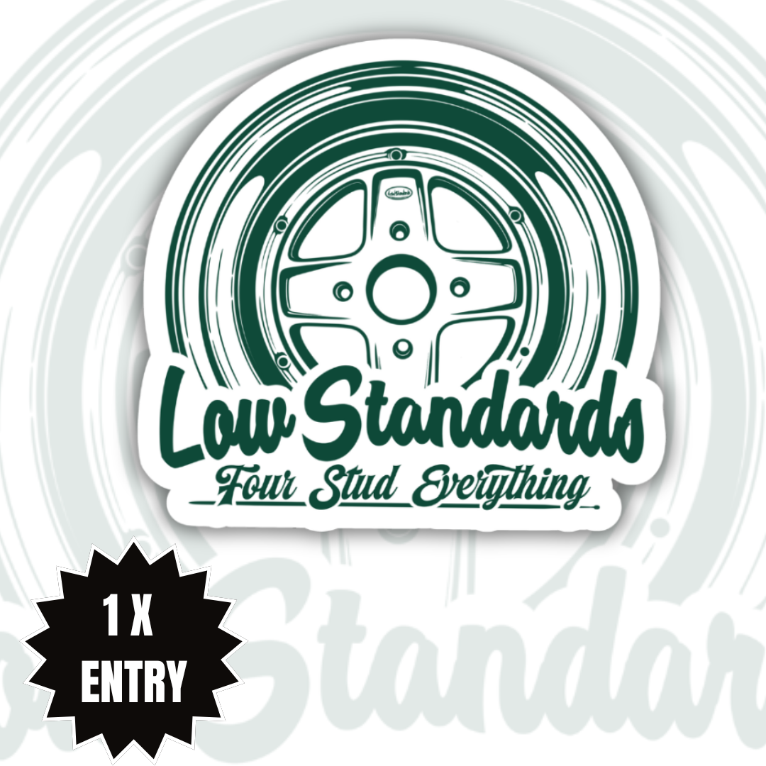 LOW STANDARDS - MKII STICKER - MULTIPLE COLOUR