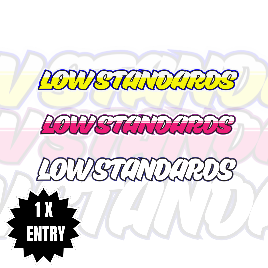 LOW STANDARDS - MULTI COLOUR - STICKER