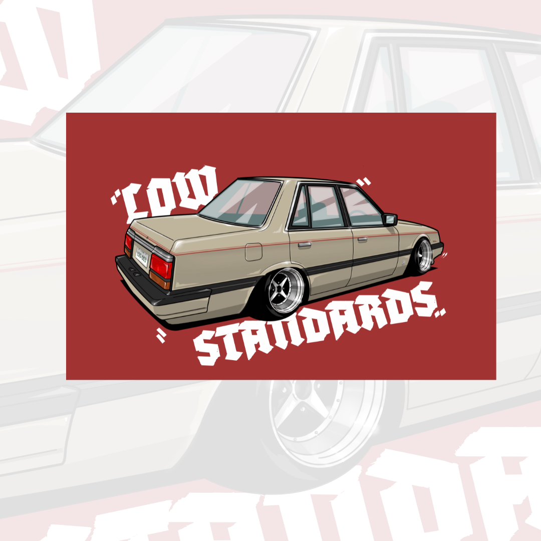 R30 SKYLINE STICKER - RED