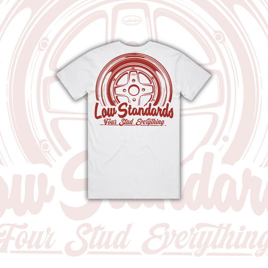 MKII - TSHIRT - WHITE - RED