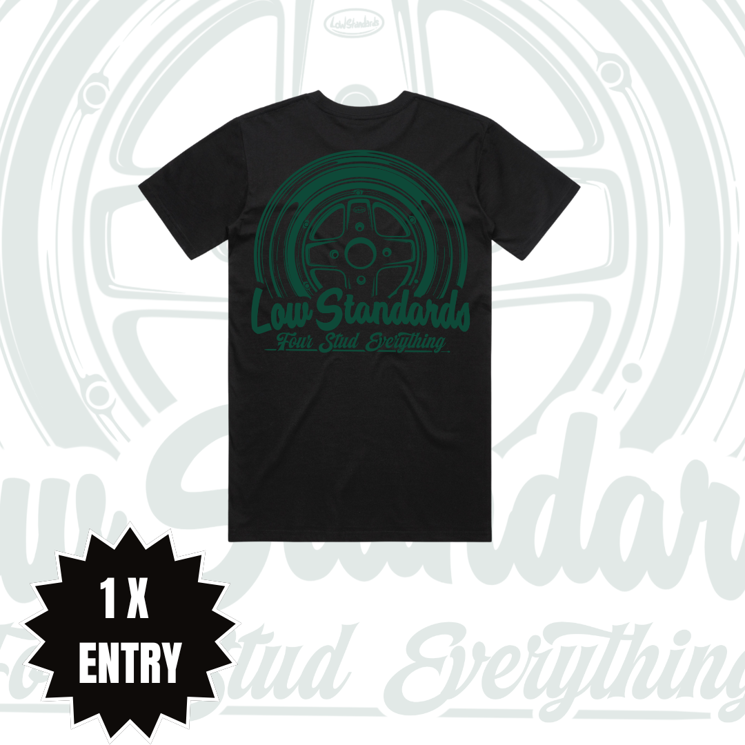 MKII - TSHIRT - BLACK - GREEN