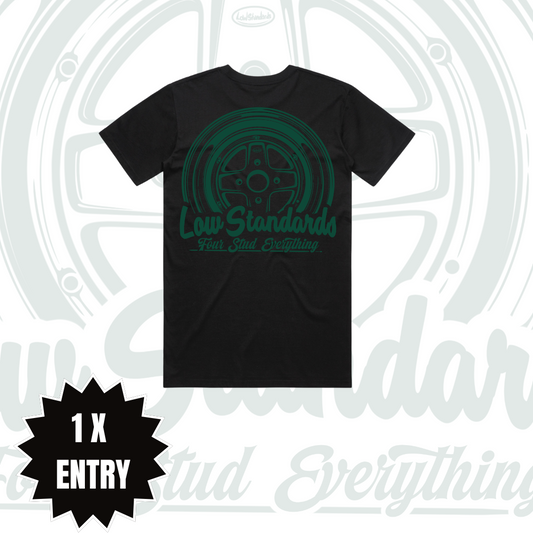 MKII - TSHIRT - BLACK - GREEN