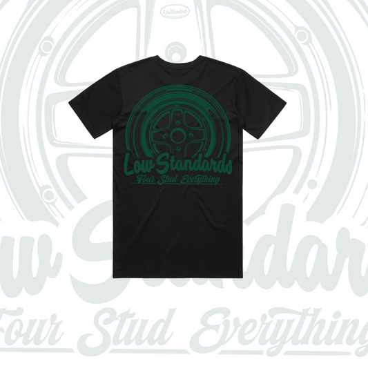 MKII - TSHIRT - BLACK - GREEN