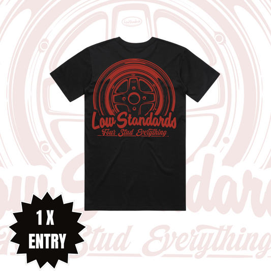 MKII - TSHIRT - BLACK - RED