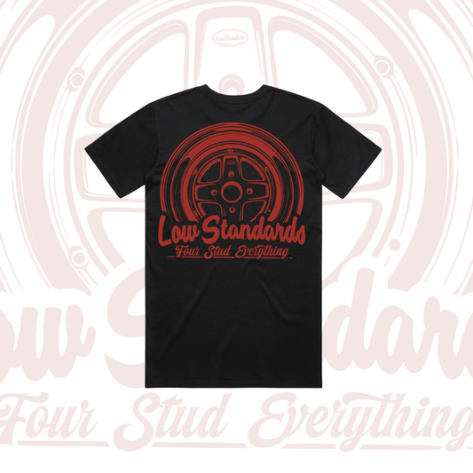 MKII - TSHIRT - BLACK - RED