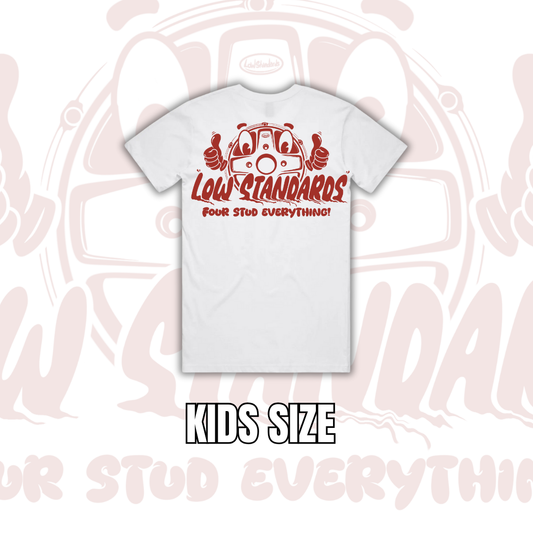 KIDS - LOW STANDARDS - RED - T-SHIRT