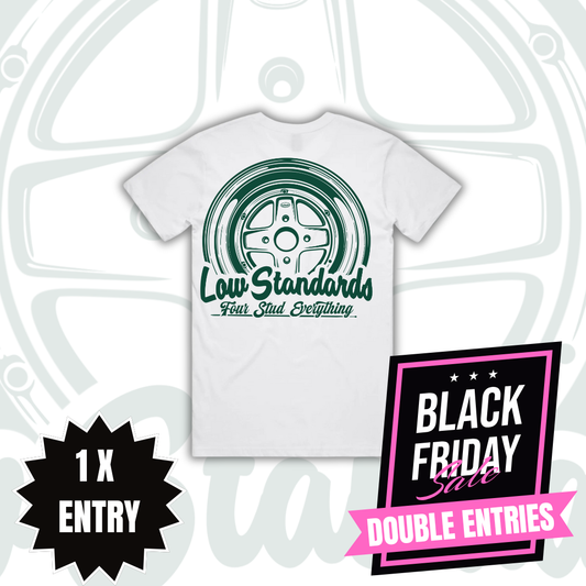 MKII - TSHIRT - WHITE - GREEN