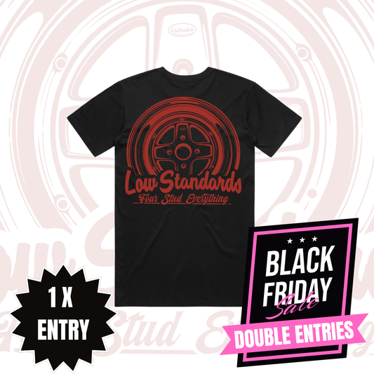 MKII - TSHIRT - BLACK - RED