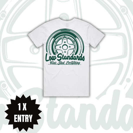 MKII - TSHIRT - WHITE - GREEN