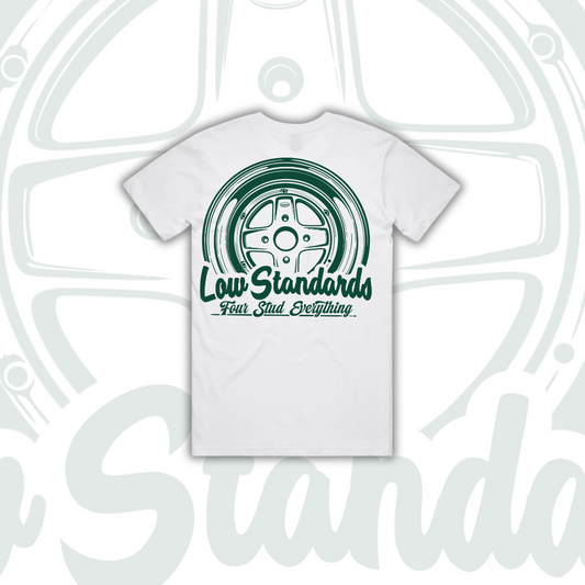 MKII - TSHIRT - WHITE - GREEN