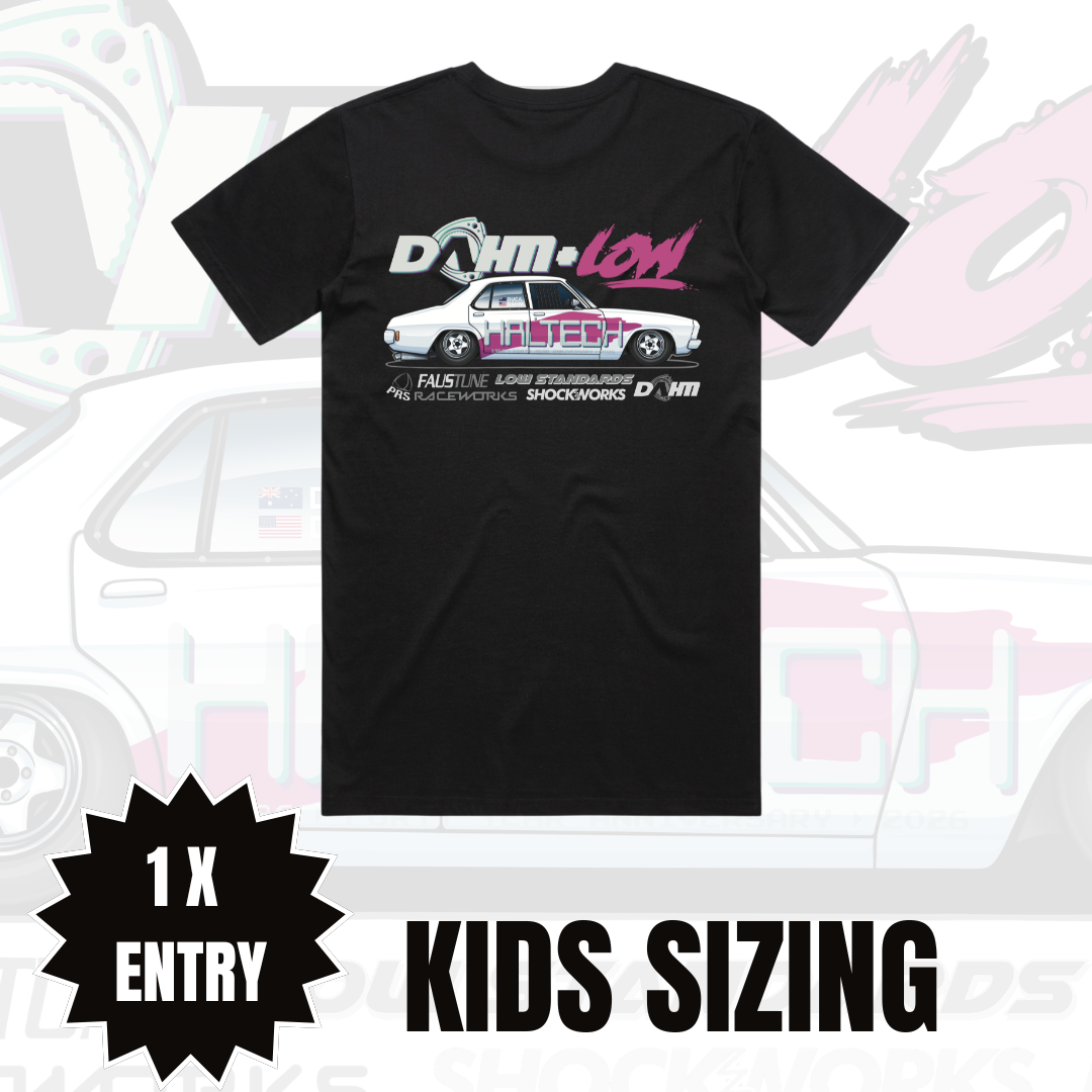 DAHM-LOW - KIDS TEE - BLACK
