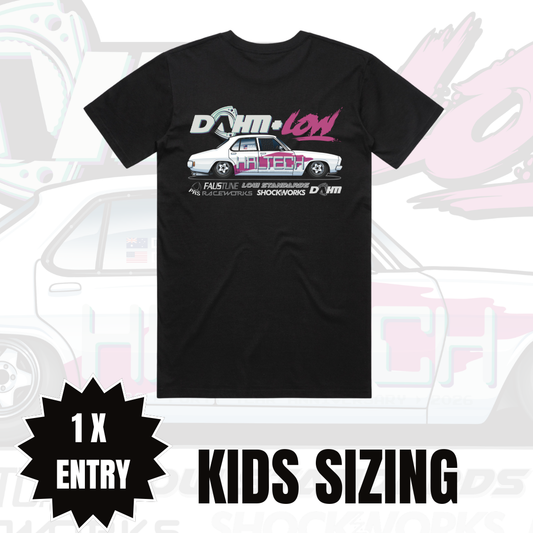 DAHM-LOW - KIDS TEE - BLACK
