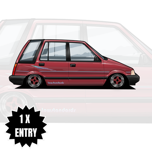 HONDA CIVIC - SHUTTLE - STICKER