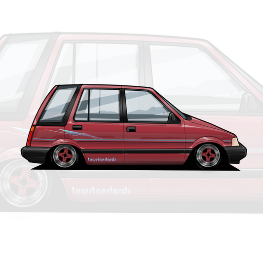 HONDA CIVIC - SHUTTLE - STICKER