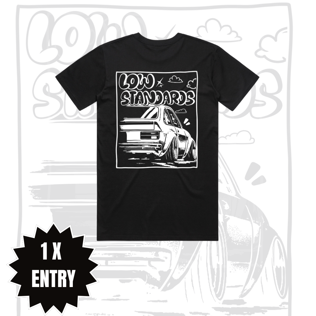 B&W TORANA - TEE - BLACK